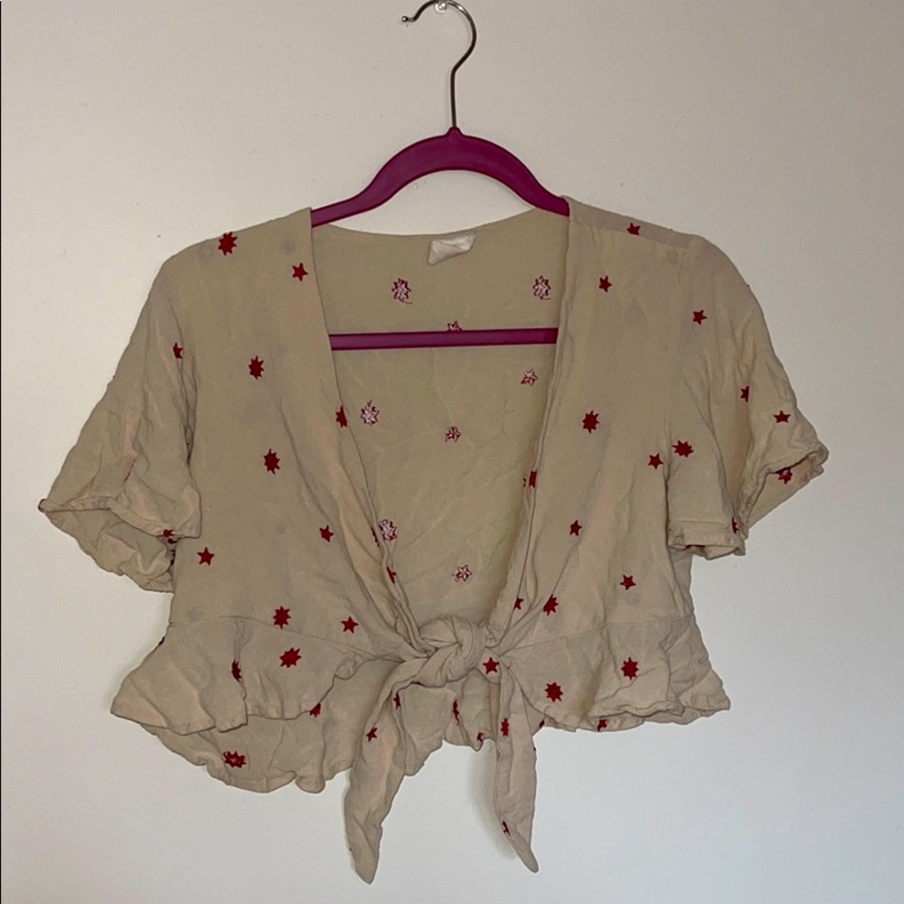 Crop tie top